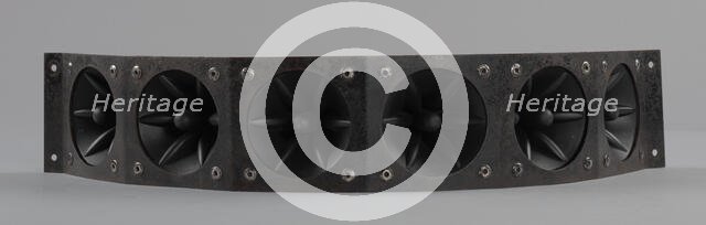 Tweeter speakers used as part of a DJ setup, 1990s. Creator: Also/Miyako Technology Co..