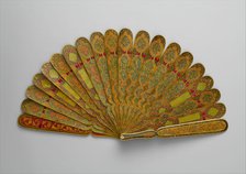 Fan with Poetic Verses, Iran, dated A.H. 1301/A.D. 1883-84. Creator: Unknown.