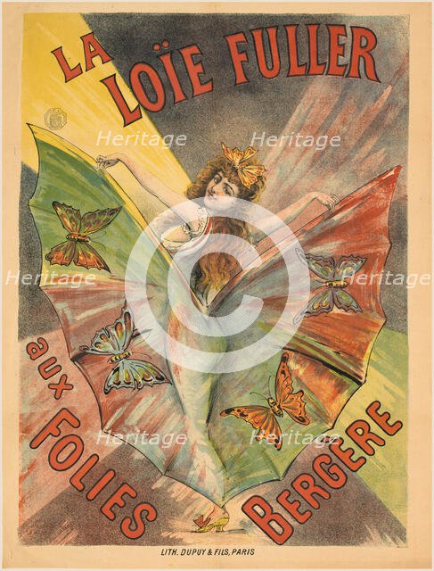 La Loïe Fuller aux Folies Bergère , 1893. Creator: Pal (Jean de Paléologue) (1855-1942).