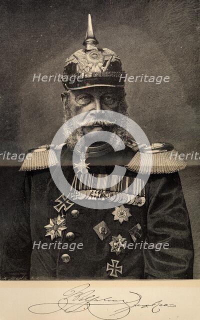 William I (1797-1888), King of Prussia and German Emperor, at the Age of 90, 1887. Creator: Bong, Richard (1853-1935).