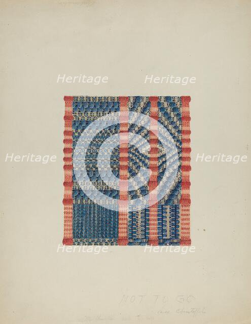 Woven Textile, 1935/1942. Creator: Cornelius Christoffels.