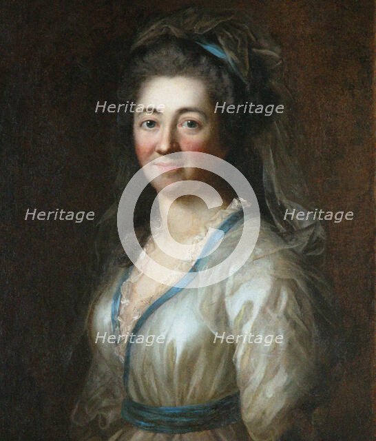 Portrait of Elisa von der Recke (1754-1833), 1785. Creator: Darbès, Joseph Friedrich August (1747-1810).