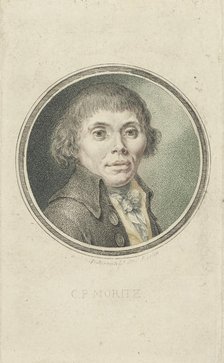 Portrait of Karl Philipp Moritz (1756-1793) , 1795. Creator: Sintzenich, Heinrich (1752-1812).