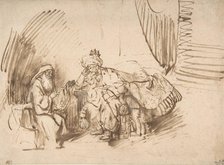 Nathan Admonishing David, 1650-55. Creator: Rembrandt Harmensz van Rijn.