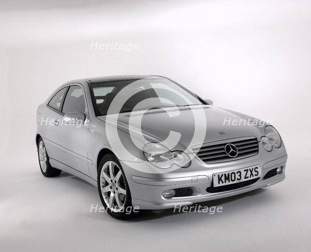 2003 Mercedes Benz C200k Coupe. Artist: Unknown.