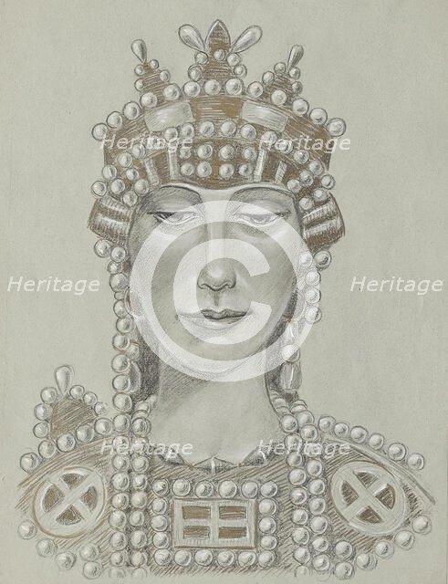 Empress Theodora, undated. (c1910s) Creator: Franz von Matsch.