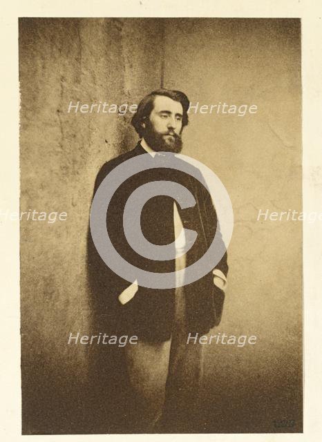 Portrait of Edmond Cottinet (1824-1895), c. 1848-50. Creator: Gustave Le Gray (French, 1820-1884).