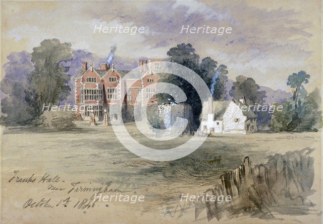 'Frank's Hall near Farningham', 1846.        Artist: Sir John Gilbert