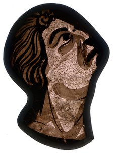 Glass Fragment, French, 1200-1215. Creator: Unknown.