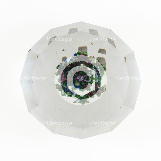 Paperweight, Münzthal, 19th century. Creator: Saint-Louis Glassworks.