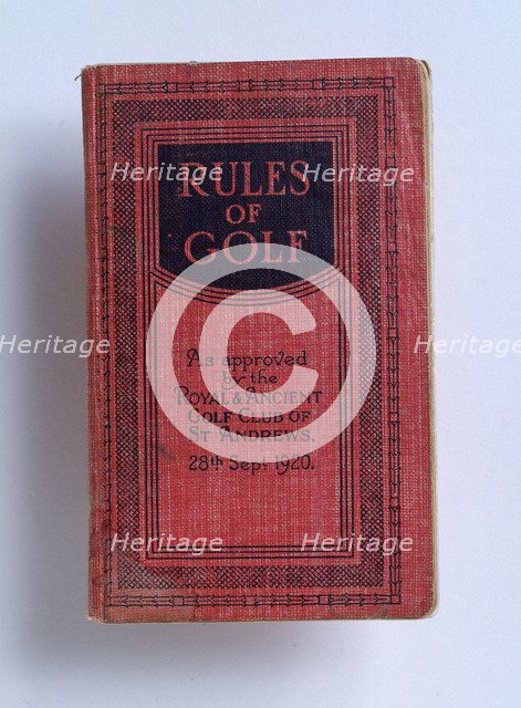 The Rules of Golf, 1920. Artist: Unknown