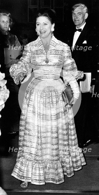 Princess Margaret arriving at the London Coliseum for the Gala Ballet, 1971. Artist: Unknown