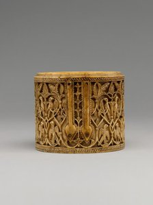 Cylindrical Box (Pyxis), Spain, 10th century. Creator: Unknown.