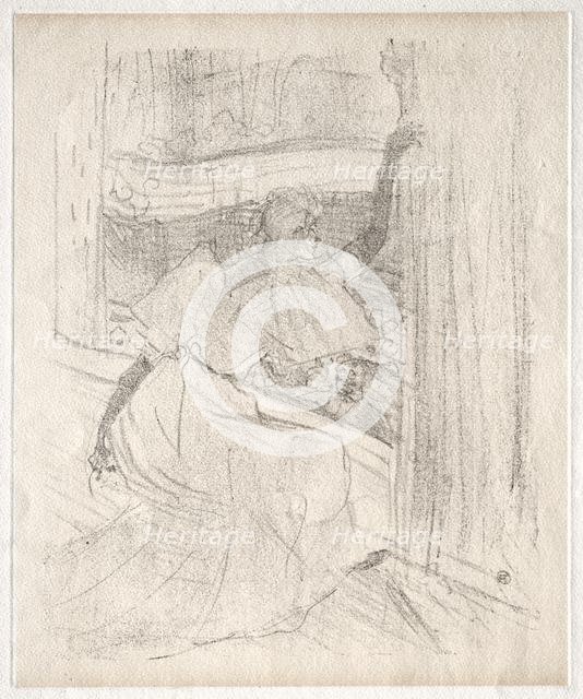 Yvette Guilbert: Saluant le public, 1898. Creator: Henri de Toulouse-Lautrec (French, 1864-1901).