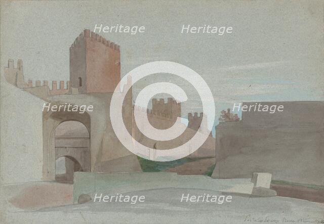 Porta San Lorenzo, Rome, mid-19th century. Creator: Victor-François-Eloi Biennourry.