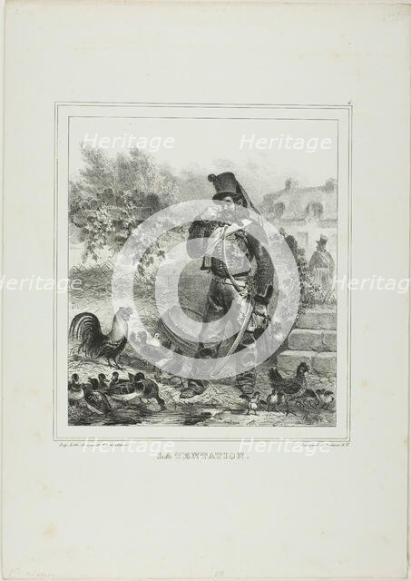 Temptation, 1833. Creator: Auguste Raffet.