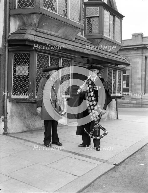 Horn blowers, Ripon, Yorkshire, c1955.  Creator: Arthur Charles Kirby Ware.