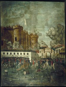 Storming of the Bastille. Arrest of Mr. de Launay, c1791. Creator: Dubois.
