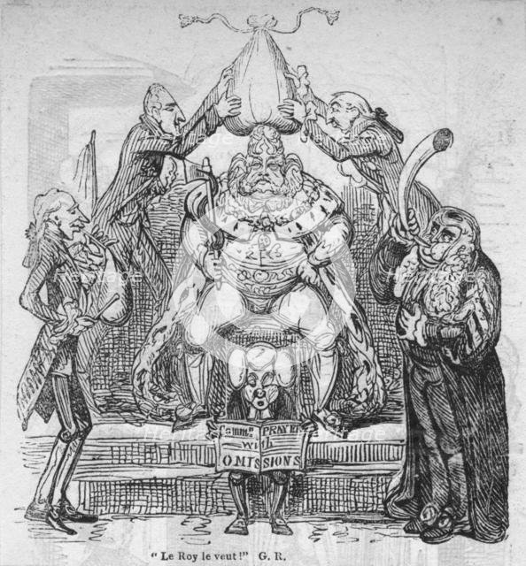 "Le Roy le veut!" G. R.', c1820. Creator: George Cruikshank.