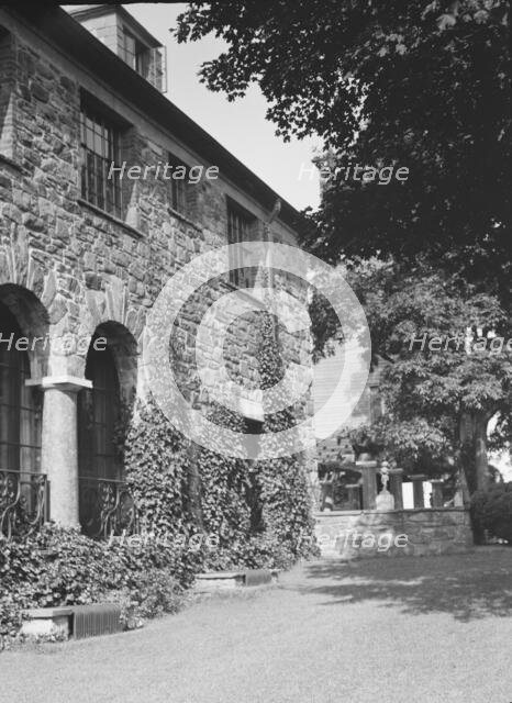 Grounds and building for the wedding of Rosemary Harden, between 1928 and 1942. Creator: Arnold Genthe.