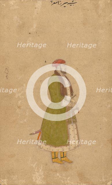 Portrait of the Courtier Mirza Muizz, c. 1680-1700. Creator: Unknown.