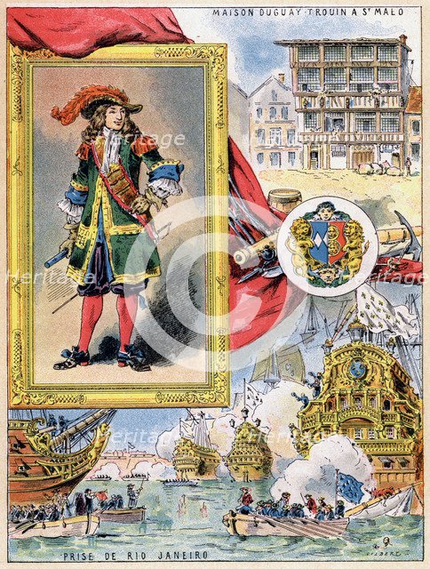 René Duguay-Trouin, French corsair of Saint-Malo, 1898. Artist: Gilbert