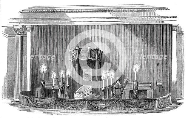 The late Dr. Dalton, lying in state, 1844. Creator: Unknown.