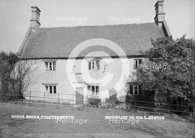 Woolsthorpe Manor House, Newton Way, Colsterworth, Lincolnshire, 1896-1920. Artist: Alfred Newton & Sons.