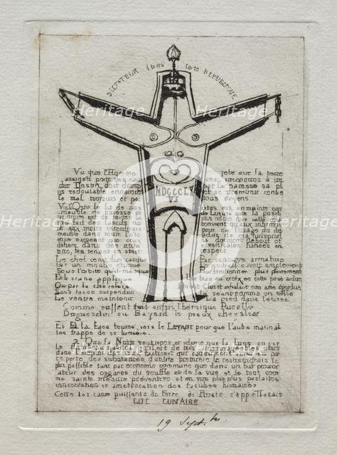 Lunar Law, 1866. Creator: Charles Meryon (French, 1821-1868).