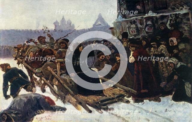 'The Boyar Morozova (a study)', 1881, (1965). Creator: Vasily Surikov.