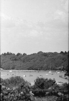 Landscape with boats, c1935. Creator: Kirk & Sons of Cowes.