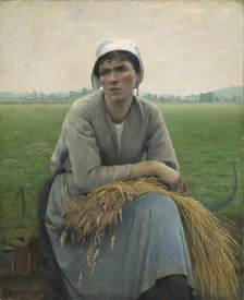 Peasant Woman from Normandy, 1889. Creator: Asta Norregaard.