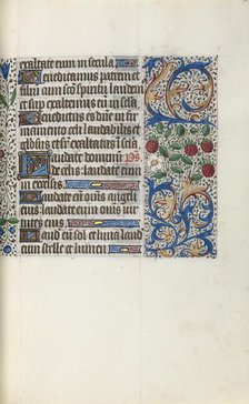 Book of Hours (Use of Rouen): fol. 44r, c. 1470. Creator: Master of the Geneva Latini (French, active Rouen, 1460-80).