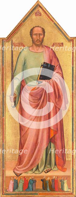 Saint Paul and a Group of Worshippers, 1333. Creator: Bernardo Daddi.