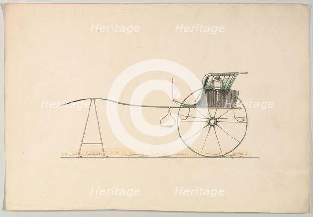 Design for Stanhope Gig, 1850-74. Creator: Unknown.