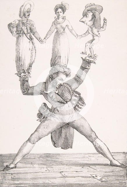 Théâtre Italien, 1821., 1821. Creator: Eugene Delacroix.