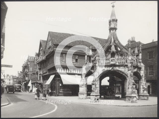 Poultry Cross, Silver Street, Salisbury, Wiltshire, 1925-1935. Creator: Unknown.