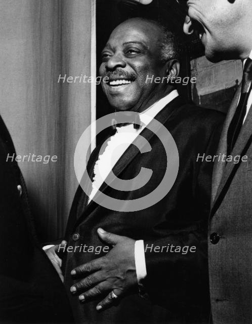 Count Basie backstage, Finsbury Park Astoria, London, 1963. Creator: Brian Foskett.