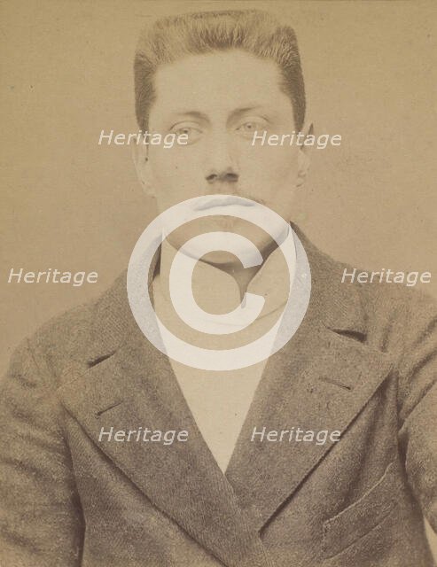 Ortiz. Léon. 25 ans, né à Paris. Commis d'architecte. Anarchiste. Voyage ordinairement en ..., 1894. Creator: Alphonse Bertillon.