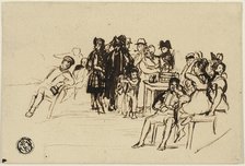 Study for Right Group, c.1820. Creator: David Wilkie.
