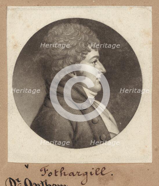 Fothergill, 1802. Creator: Charles Balthazar Julien Févret de Saint-Mémin.