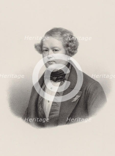 Portrait of the composer Auguste-Mathieu Panseron (1796-1859), 1850. Creator: Noël, Léon (1807-1884).