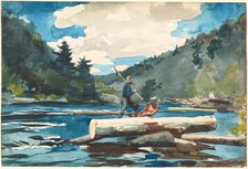 Hudson River, Logging, 1891-1892. Creator: Winslow Homer.