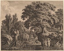 Arcadian Landscape with a Satyr Family, 1759-1835. Creator: Carl Wilhelm Kolbe the elder.