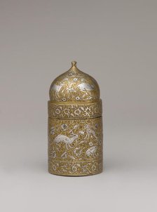 Inkwell with Floral and Animal Imagery, Iran, 16th century. Creator: Unknown.
