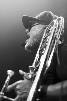 Matic Horns, Horace Andy & Dub Asante Band feat. Matic Horns, Jazz Café, London, Jul 2023. Creator: Annapaola Marchesani.