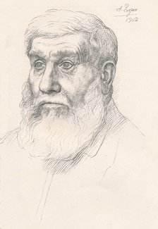 Head of a Peasant, 1902, (1903). Artist: Alphonse Legros