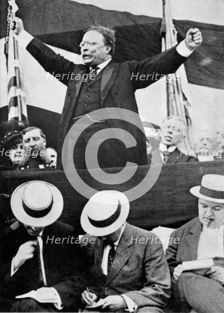 Theodore Roosevelt, American President, 1901-1909. Artist: Unknown