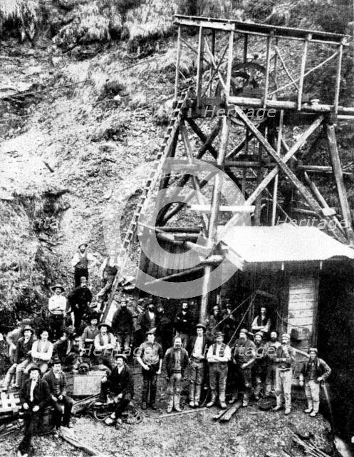 Mining in New Zealand - Achilles Gold-Fields, Limited: main shaft and hoist, 1895. Creator: Unknown.
