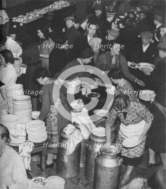 'The People Rally To The People's Need: Clydeside Feeds Its Homeless', 1941 (1942). Artist: Unknown.